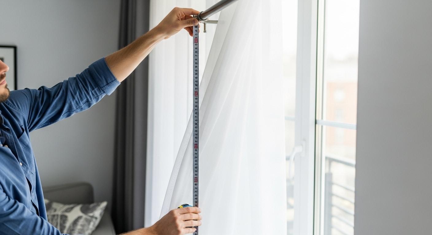 커텐높이재는방법