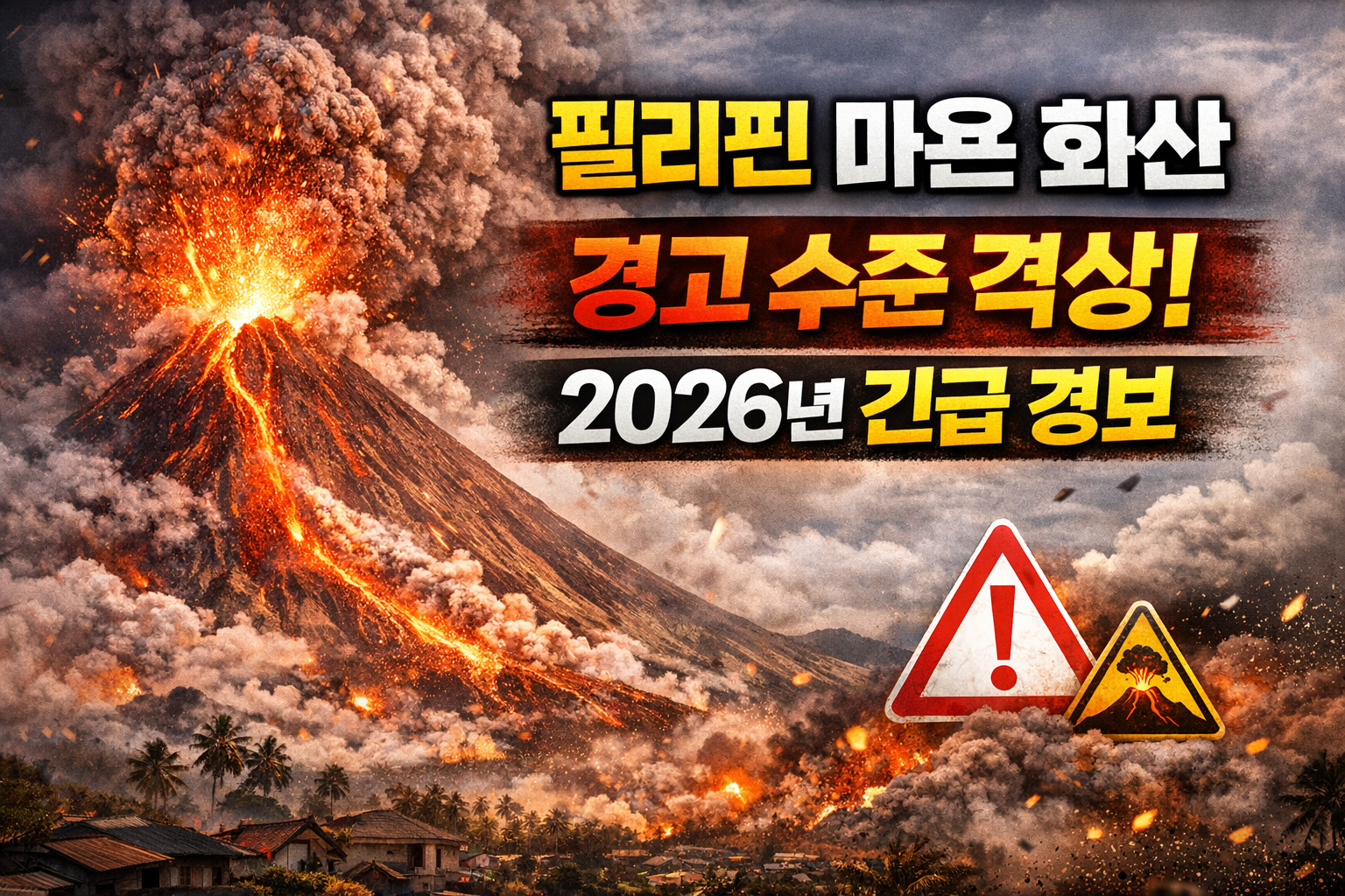 필리핀 마욘 화산