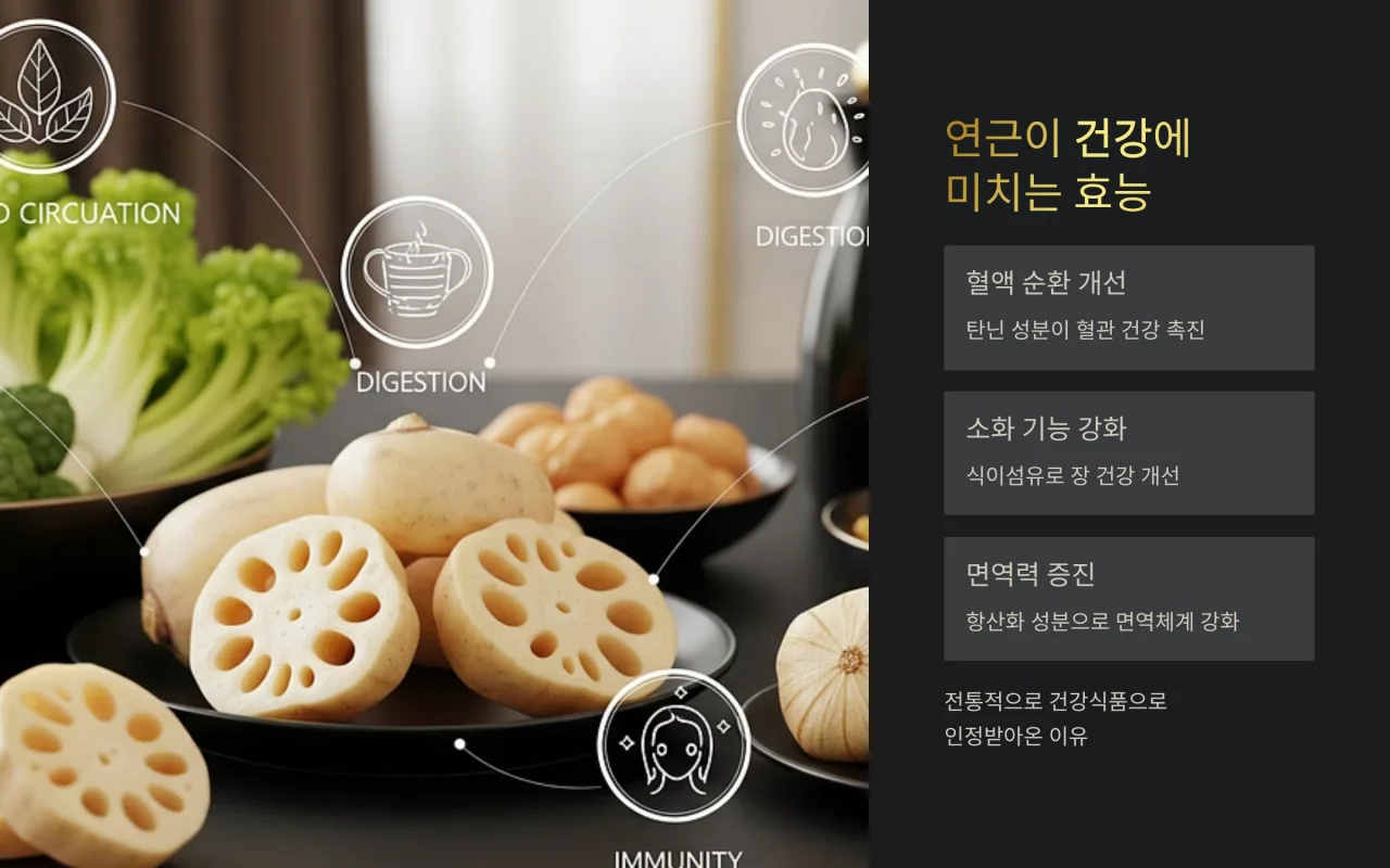 연근이 건강에 미치는 효능