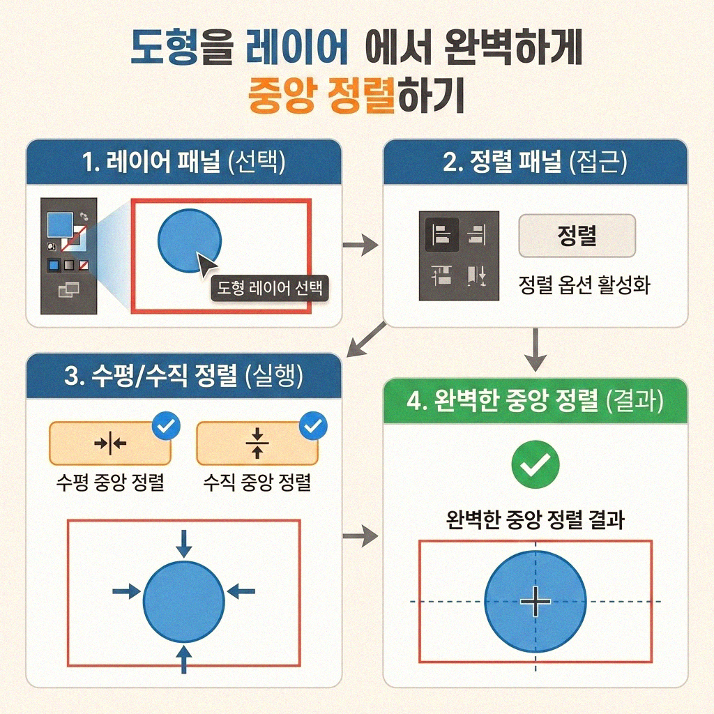 포토샵 도형 중심선, 이것만 알면 척척!