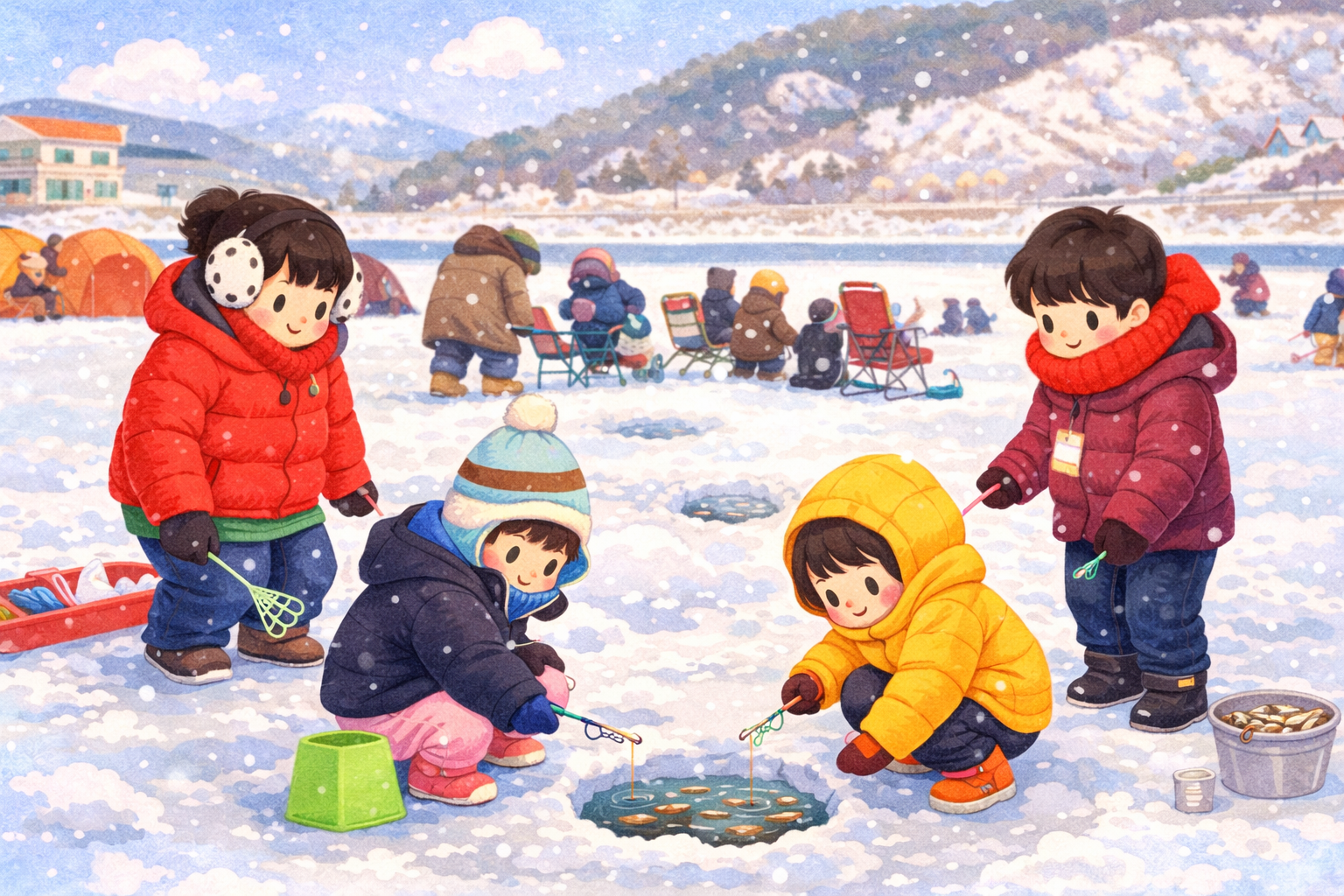 안성 동막골 빙어축제