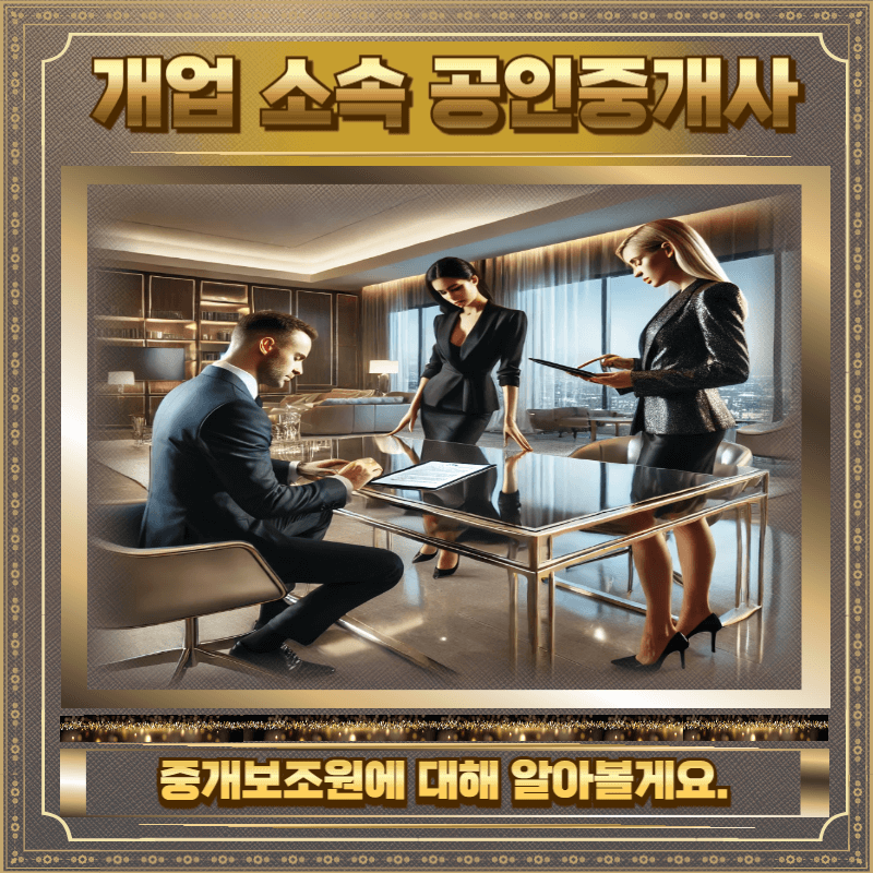 개업 소속 공인중개사