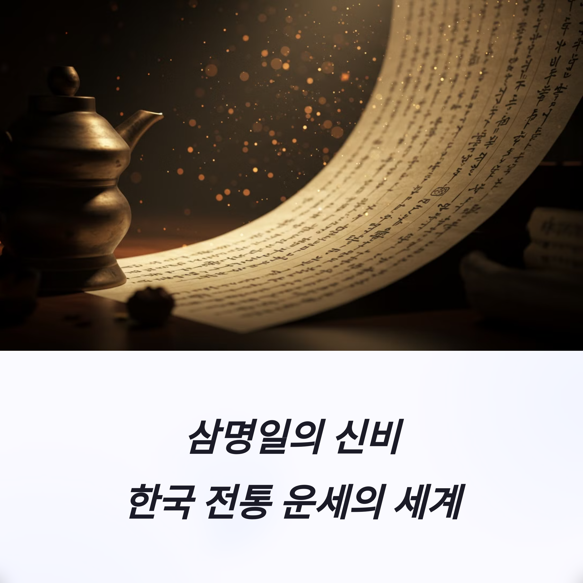 삼명일 의미 운세 해석법 계산 방법