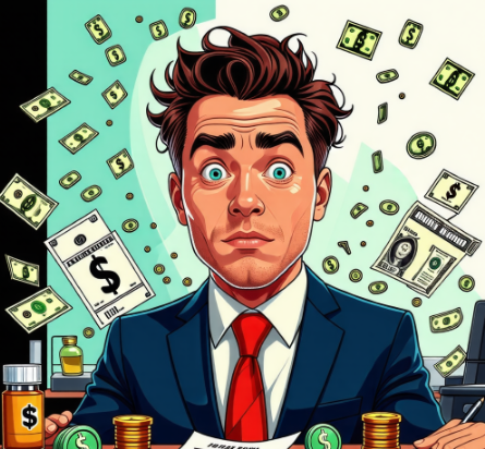 어떤 주식을 살지 고민하는 회사원