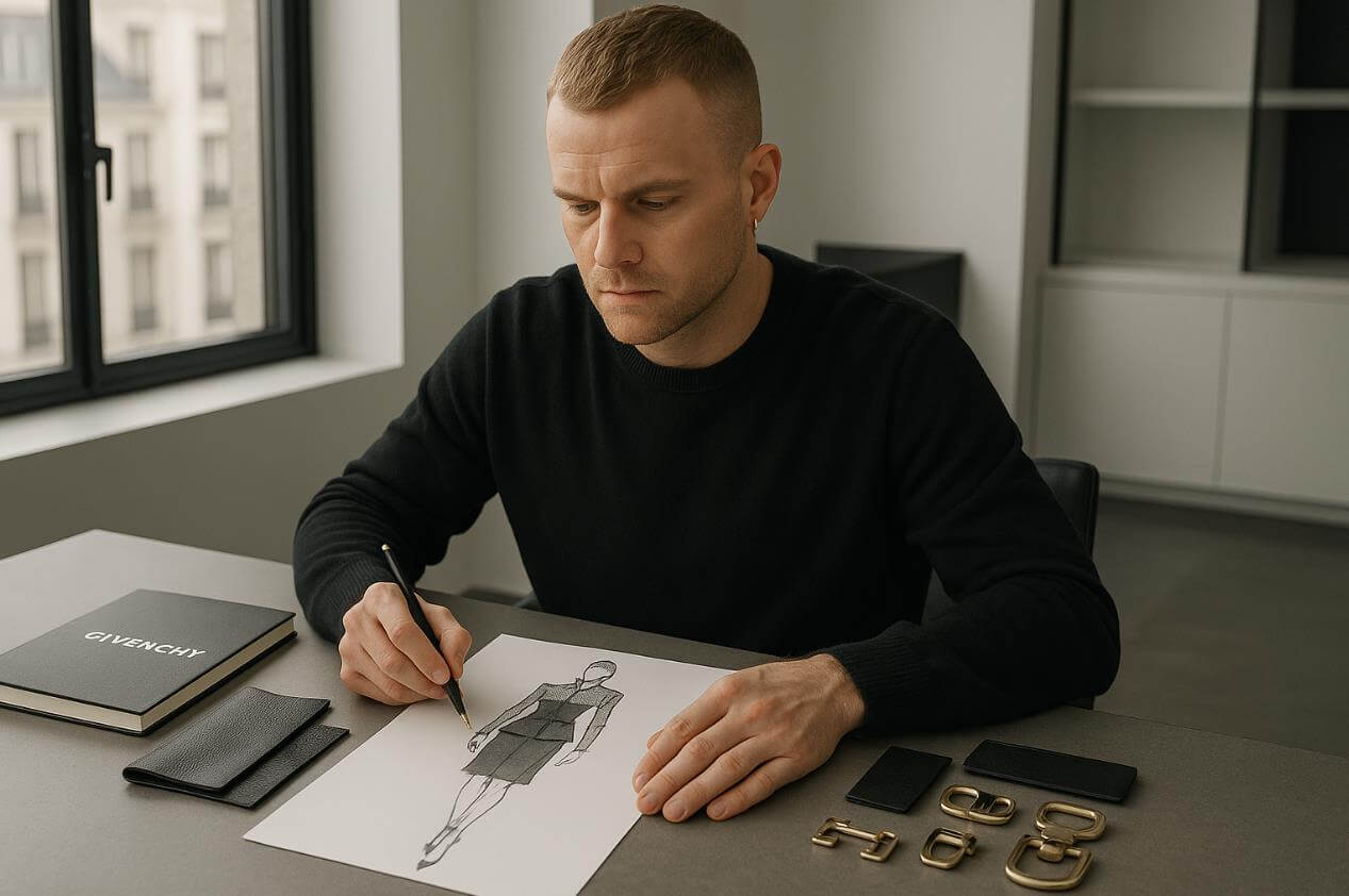 매튜 윌리엄스가 지방시의 새로운 방향성을 구상하는 장면