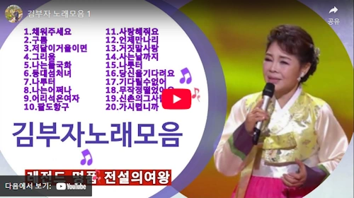 가수 김부자 노래 모음