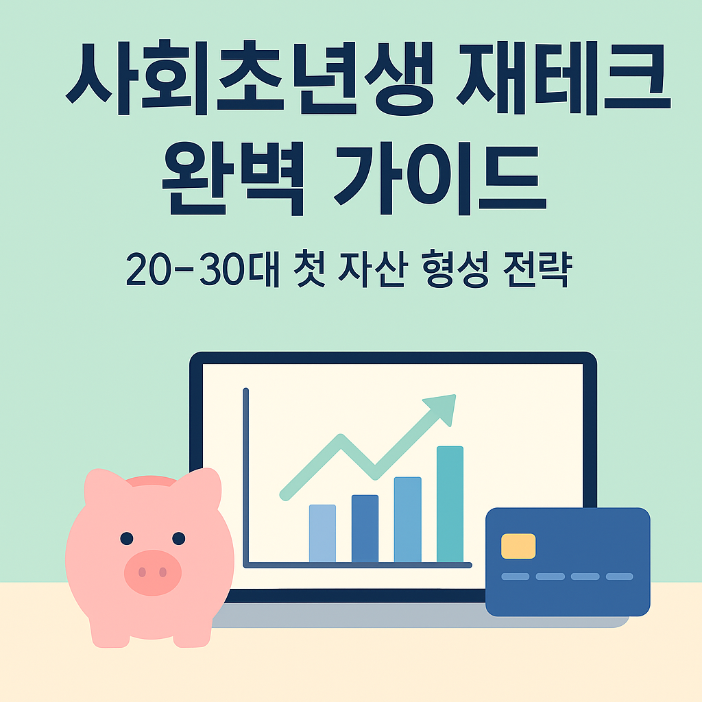 사회초년생 재테크 완벽 가이드, 20~30대 첫 자산 형성 전략