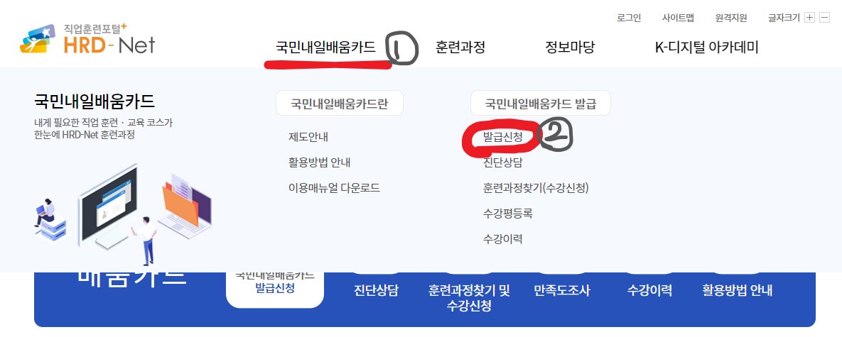 국민내일배움카드 신청방법 신청자격