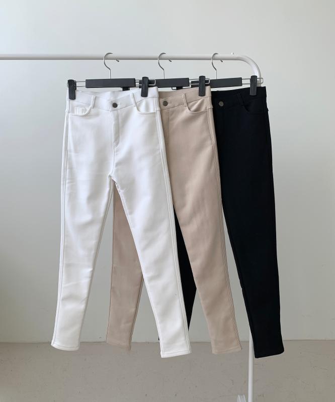 롱부츠에필수 착붙 스키니 융기모팬츠