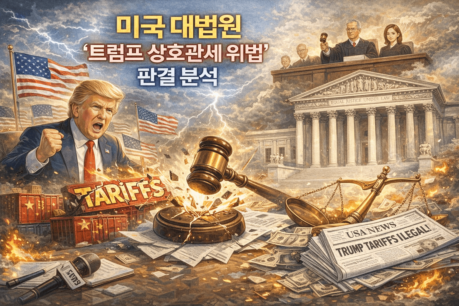 대법원 판결로 본 트럼프 상호관세 법적 근거 문제