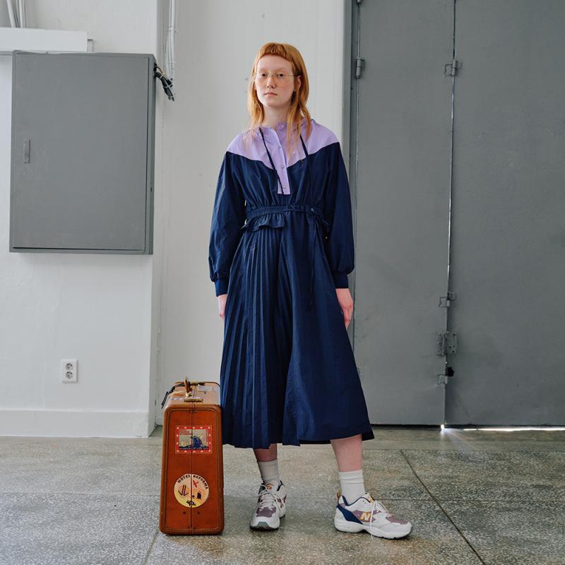 쥬시쥬디 J컬러블록후드스냅원피스 JWOP627J