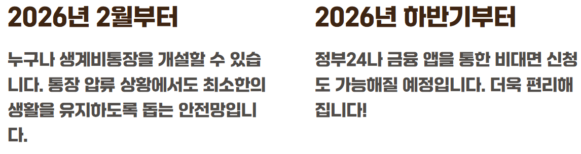 생계비통장지원