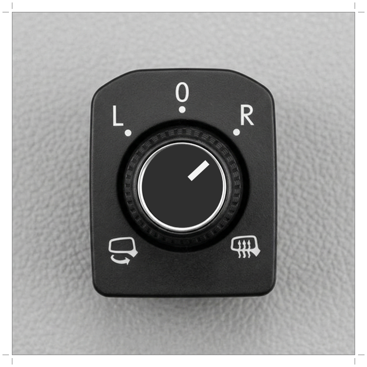 후진시 거울 자동 하향 조수석(R) 사이드미러 노브 선택