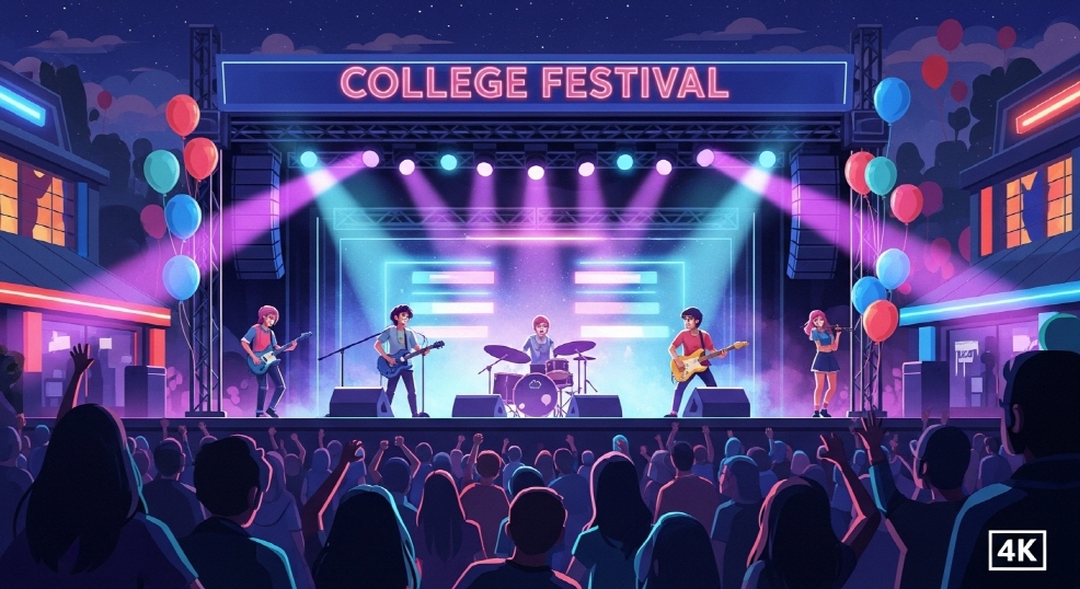 대학가요제 공연 장면