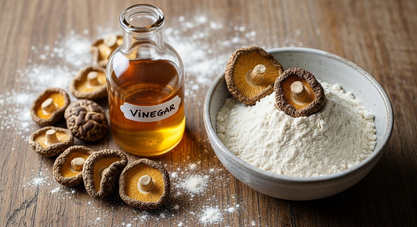 식초 밀가루 검버섯