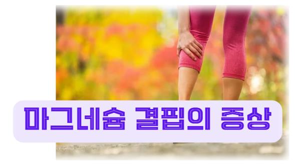 마그네슘 결핍의 증상