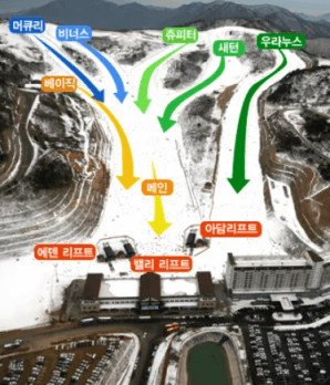 에댄밸리 슬로프 맵