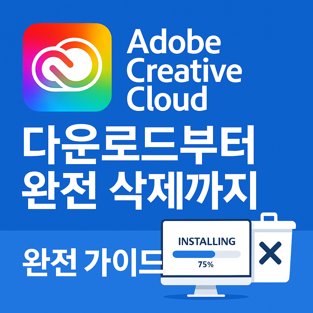 Adobe Creative Cloud 다운로드부터 완전 삭제까지 7단계 가이드