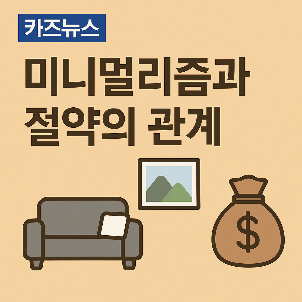 미니멀리즘과 절약의 관계