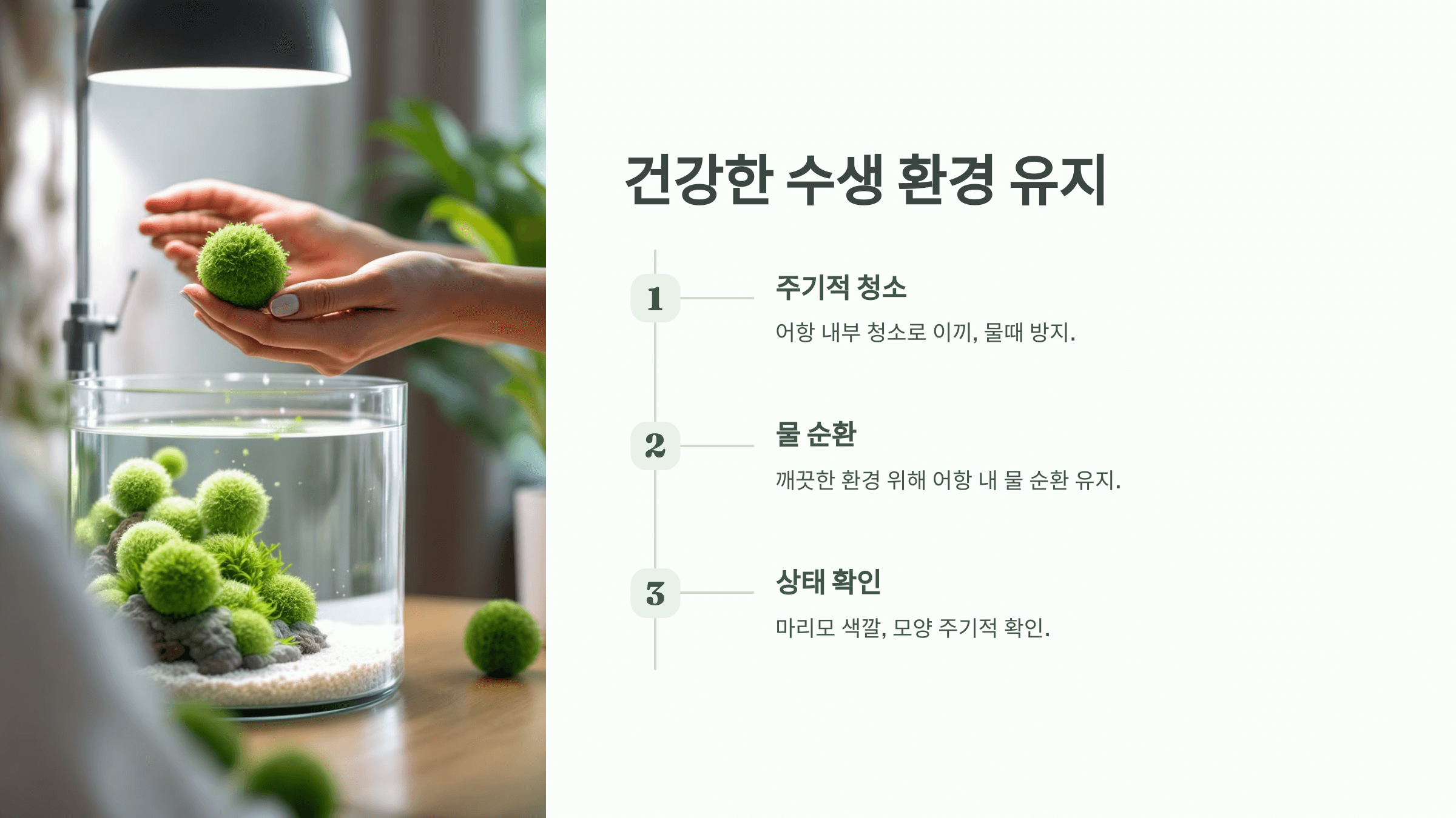 마리모 사진입니다.