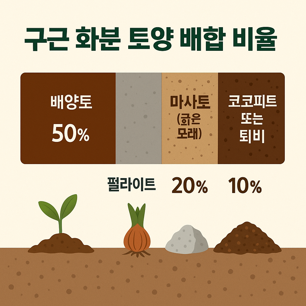 구근 화분 토양 배합, 제대로 알아야 꽃이 핀다!!