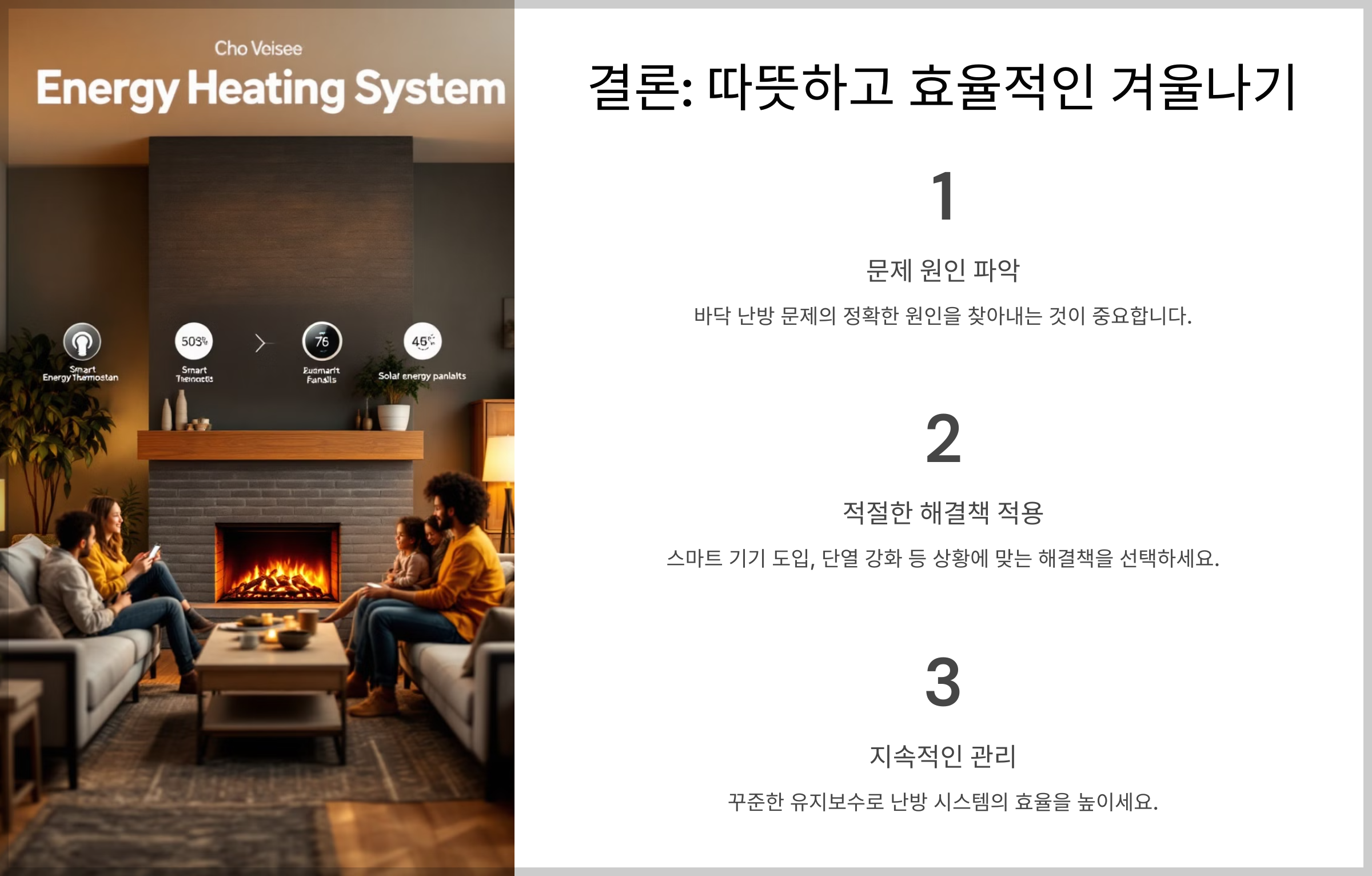 바닥 난방, 겨울철 필수 아이템