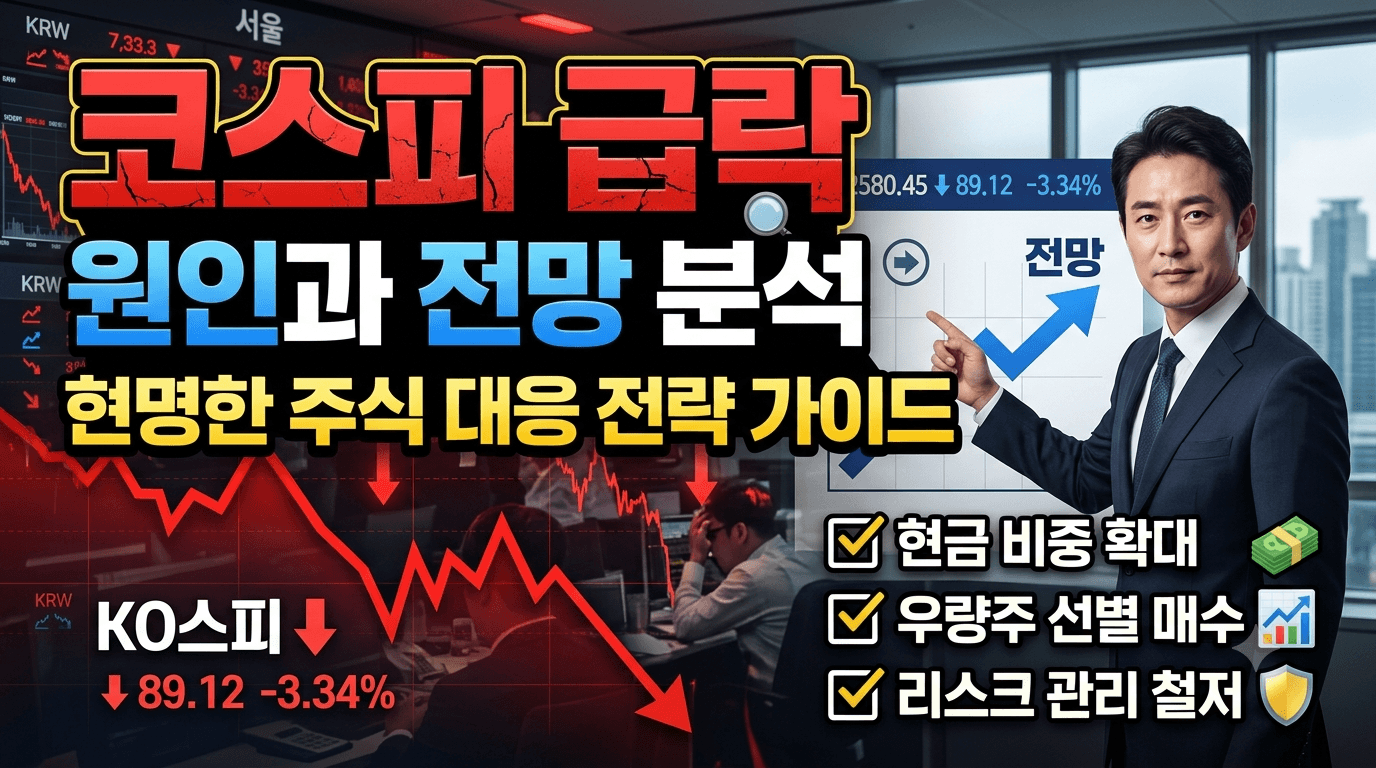 코스피 급락 원인과 전망 분석을 통한 현명한 주식 대응 전략 가이드