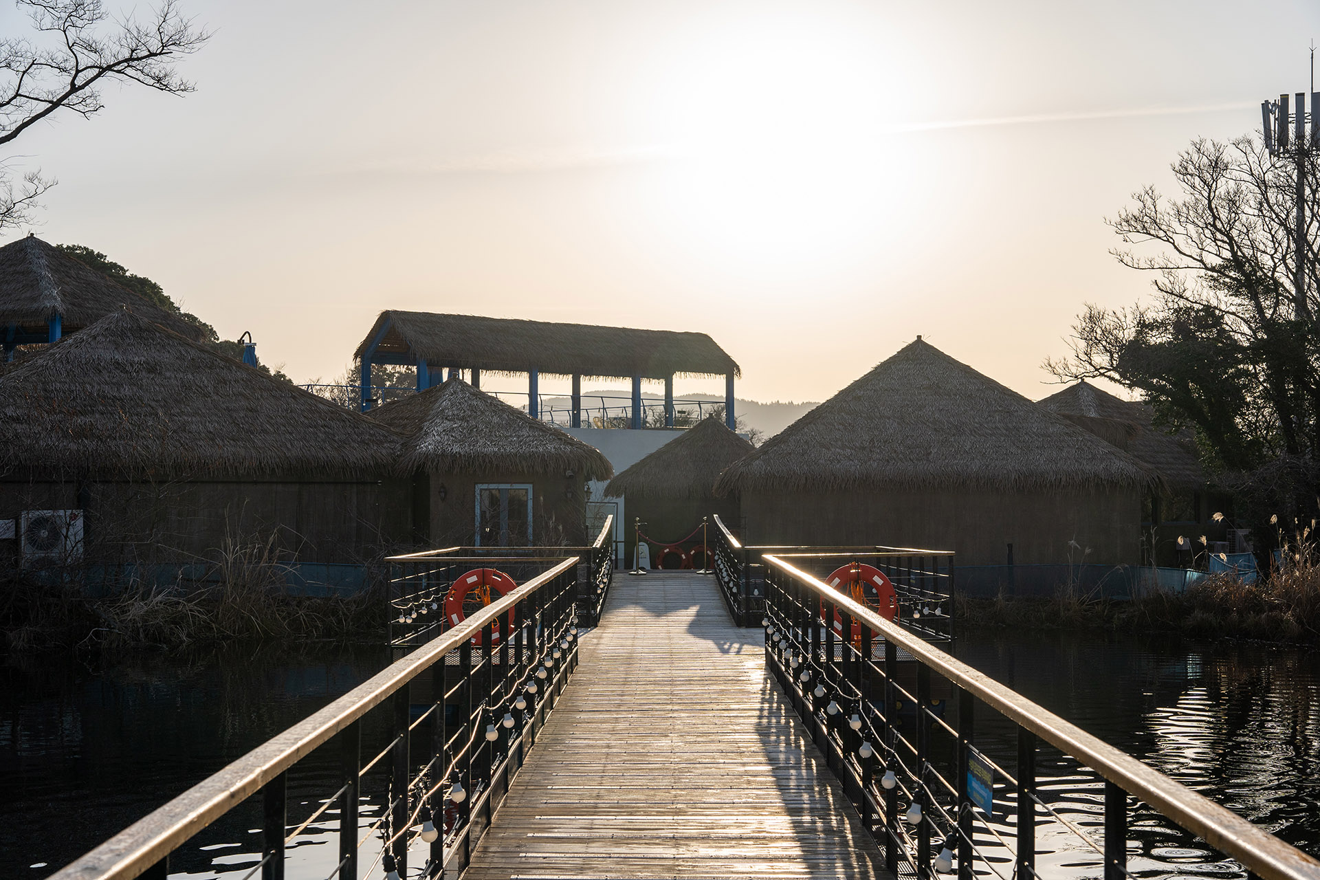 에코랜드호텔 수영장 방향