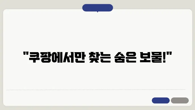쿠팡 추천 쇼핑몰