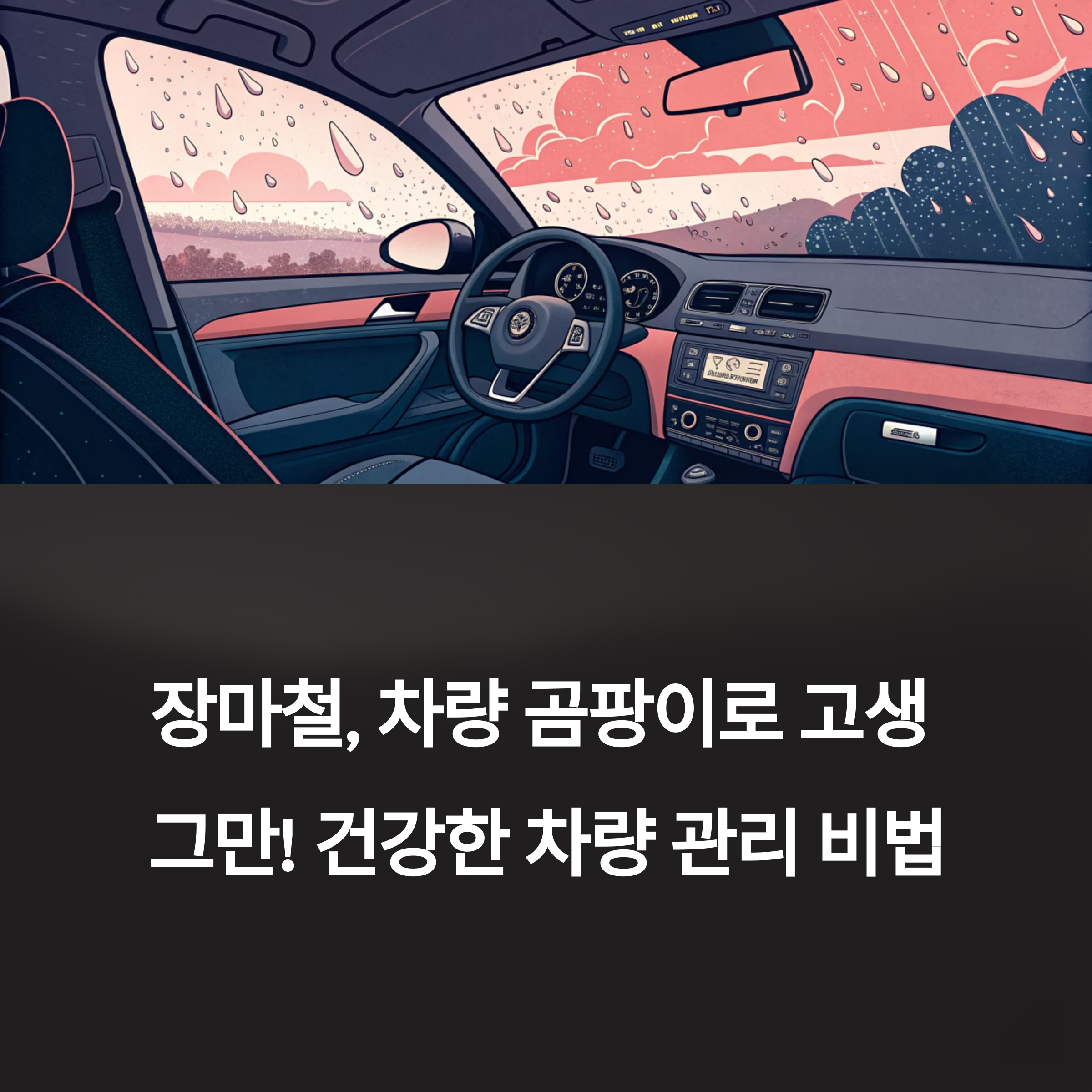장마철 차량관리 관련 사진