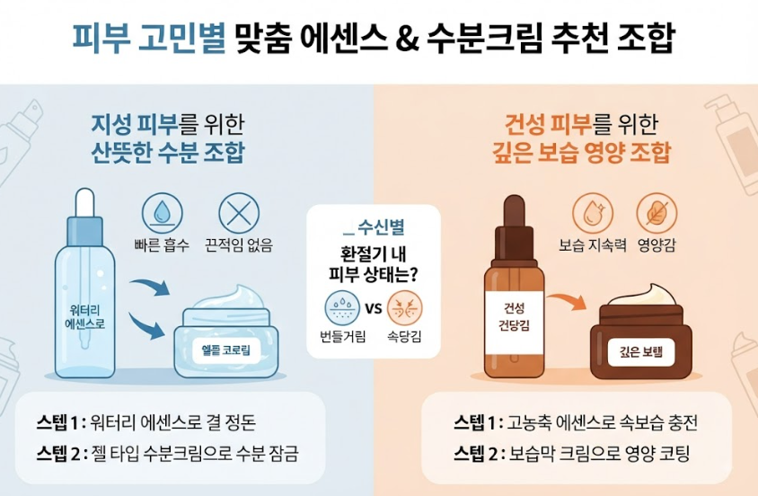 에센스 크림 차이점