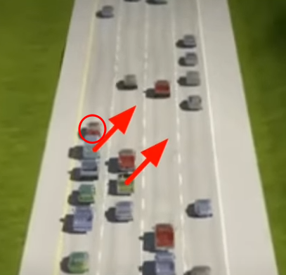 2차로 추월 원인