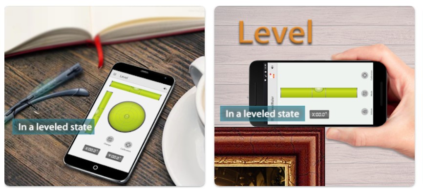 버블 레벨앱 기능