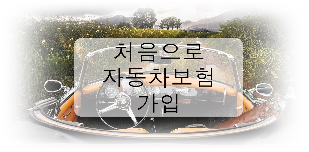 자동차보험 처음 가입 보험료를 낮춰보자!