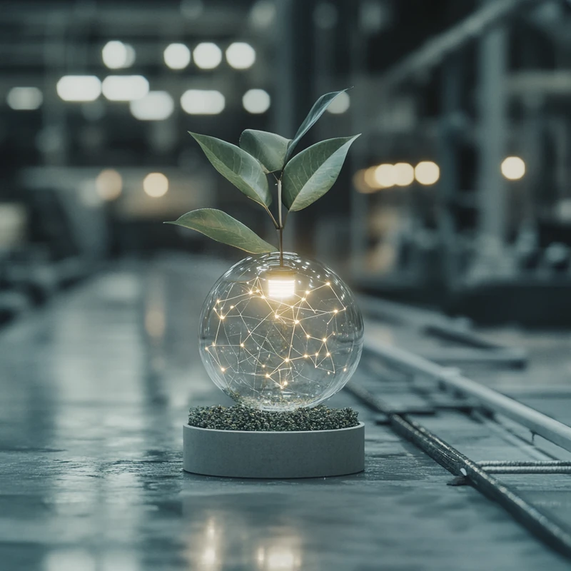 ETF 투자를 통한 세금 혜택을 상징적으로 나타낸 이미지, 밝고 혁신적인 환경에서 역동적인 조명으로 성장과 금융 이점을 전달함