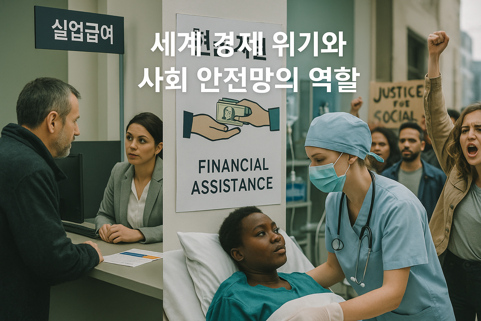 세계 경제 위기와 사회 안전망의 역할 관련 사진