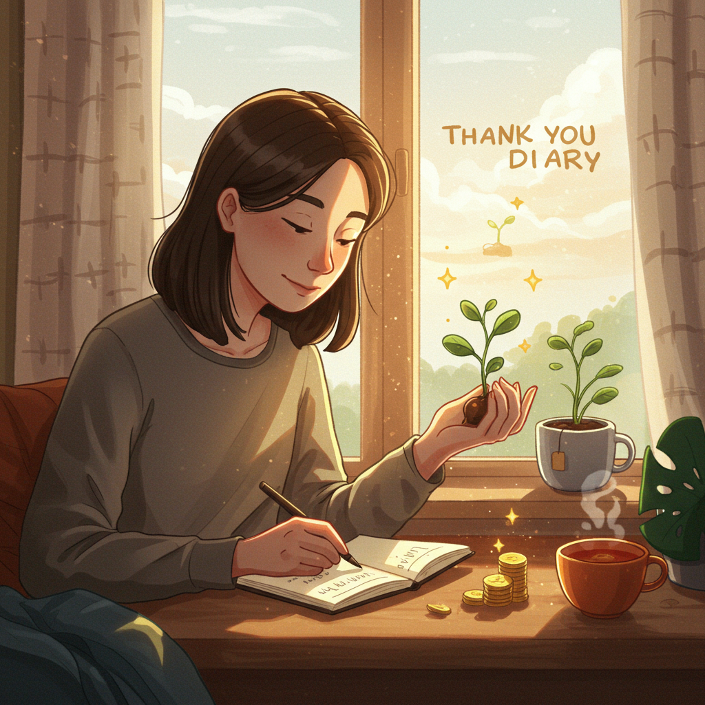 돈 걱정 대신 풍요를 부르는 마법, 하루 5분 '감사일기' 재테크