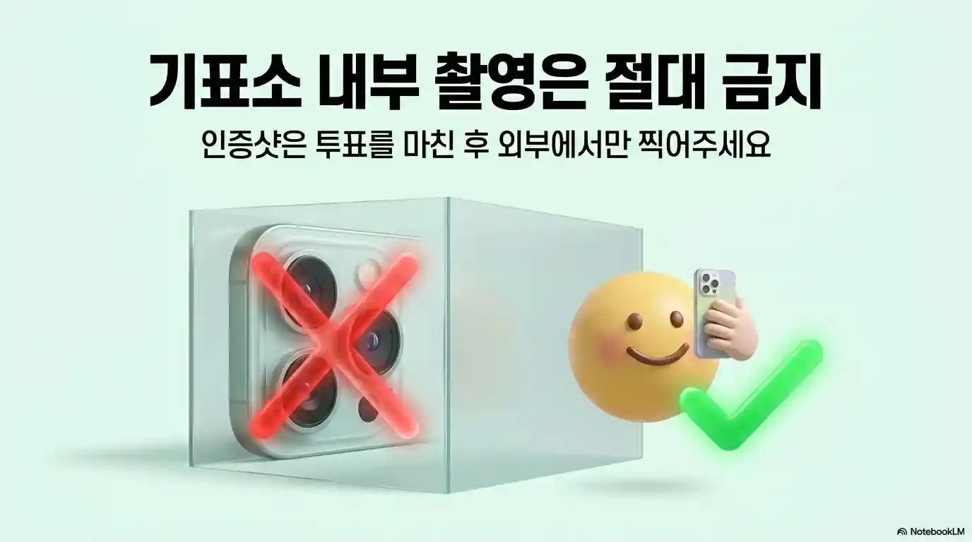 사전투표 시간 완벽 정리-기표소 내부 촬영 금지