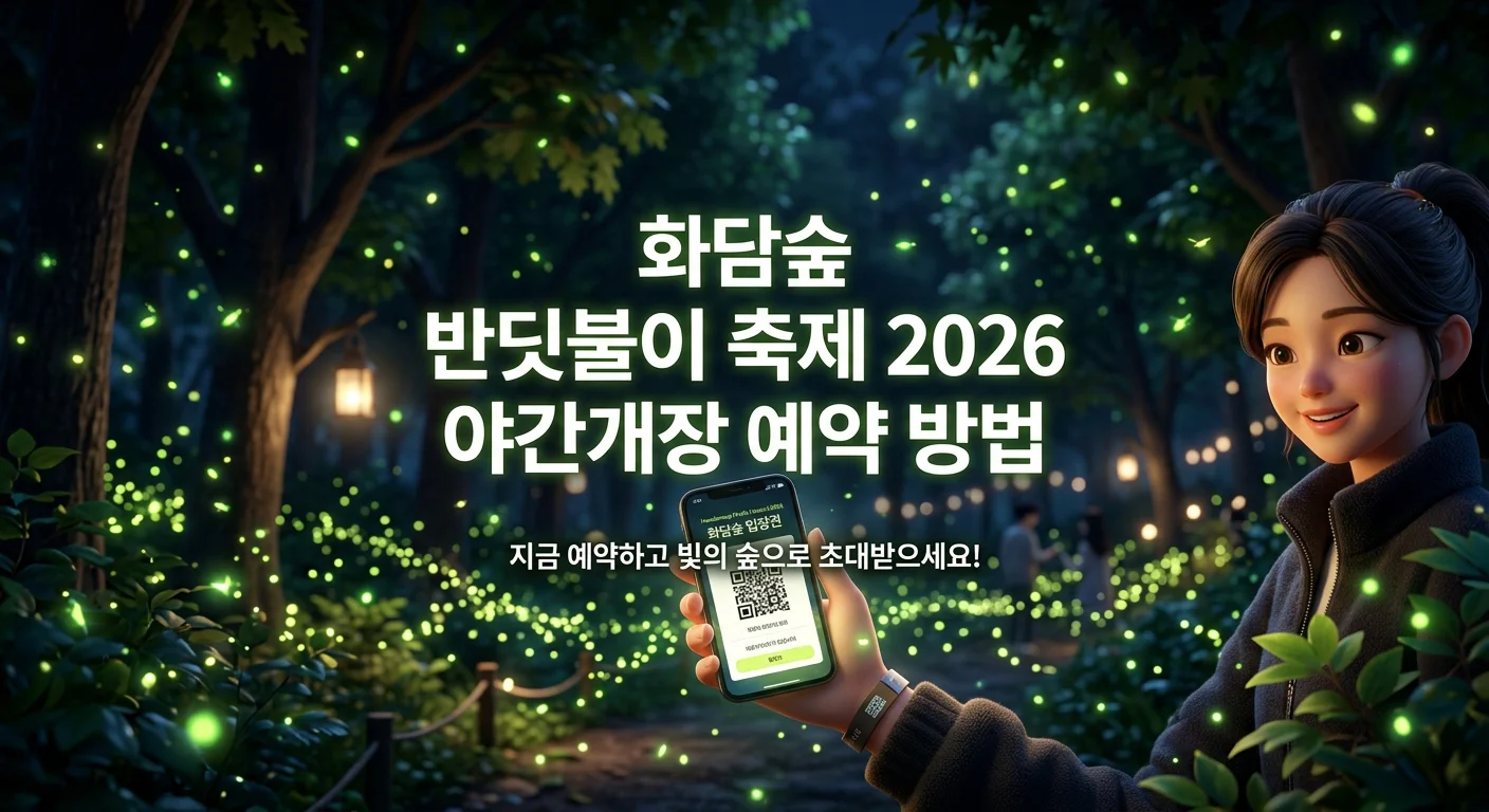 화담숲 반딧불이 축제 2026 야간개장 예약 방법