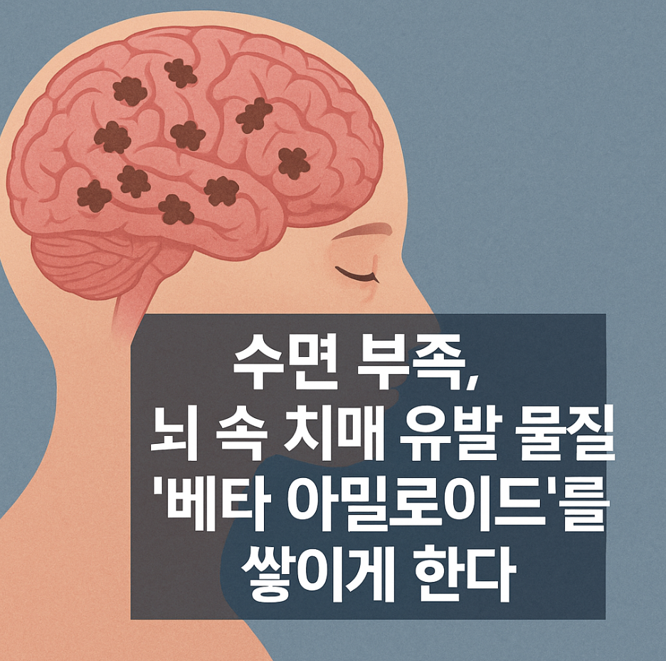 수면 부족, 뇌 속 치매 유발 물질 '베타 아밀로이드'를 쌓이게 한다