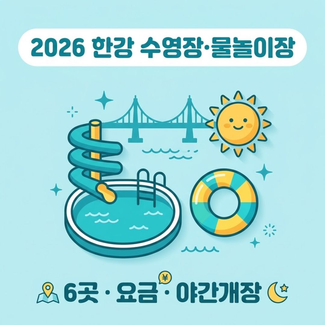 2026 한강 수영장 물놀이장 6곳 요금 운영시간 야간개장 정리 썸네일