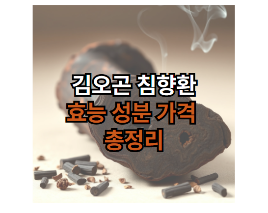 김오곤-침향환-효능-성분-가격