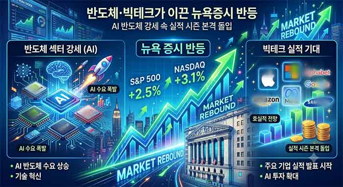 뉴욕증시 반등을 이미지한 것입니다.