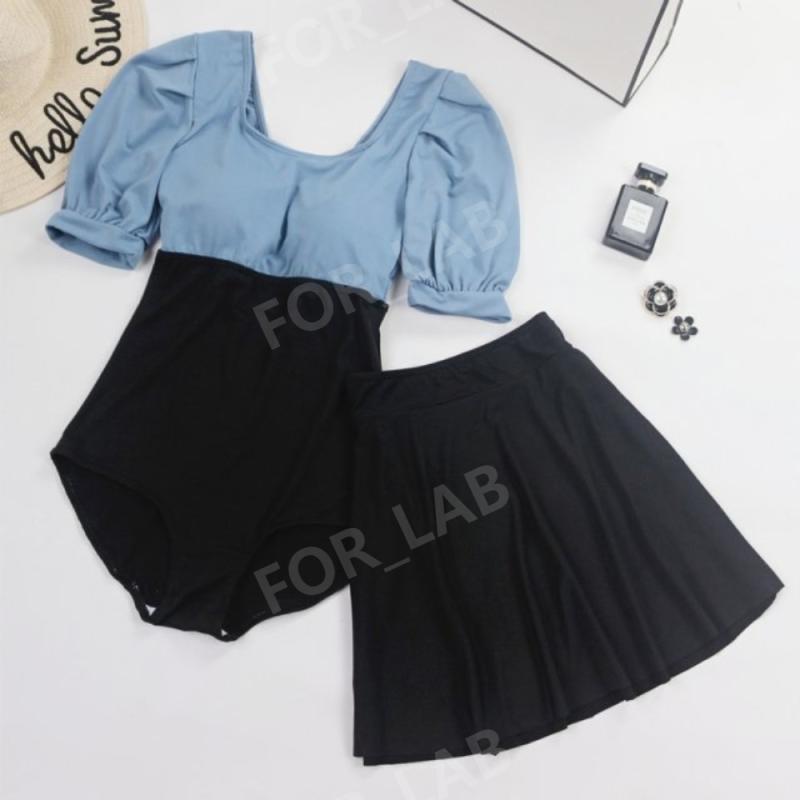 반팔 원피스수영복 치마 2PCS세트