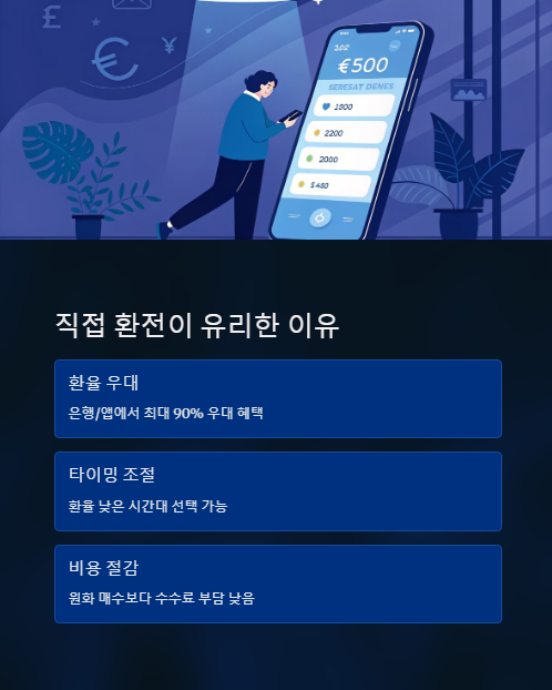 직접 환전이 유리한 이유