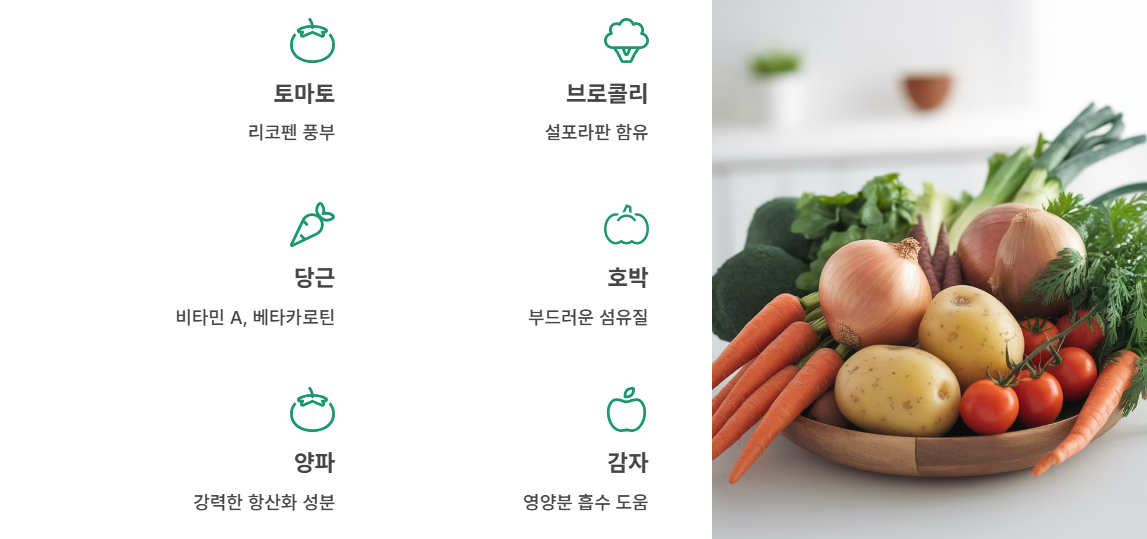 채소탕에 적합한 재료