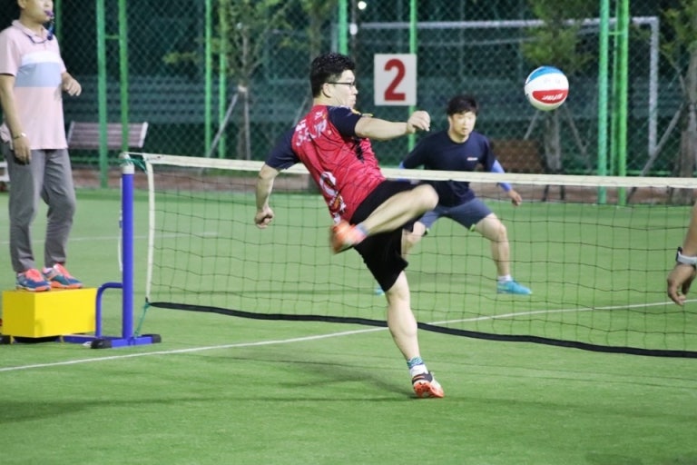 족구 시합 사진 첨부