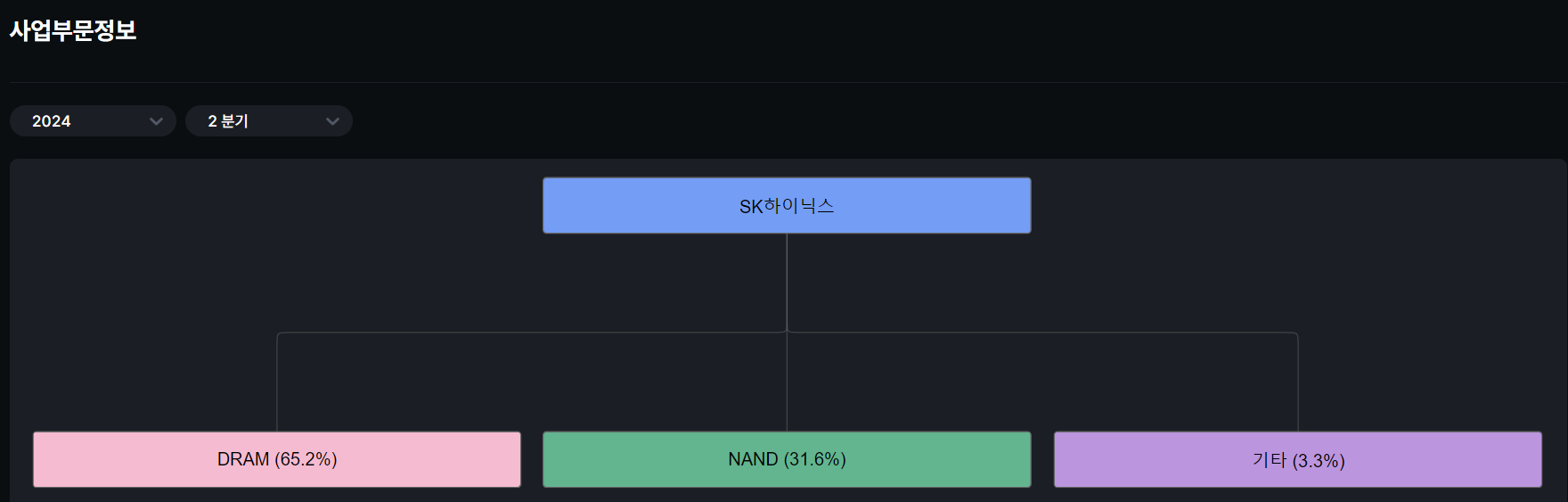 SK하이닉스 사업부문 정보