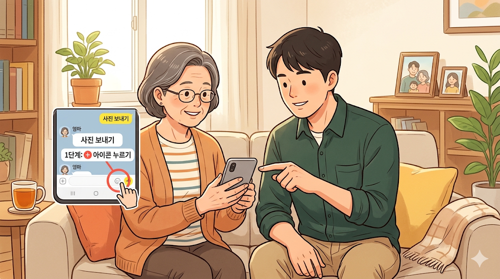 가족이나 지인에게 스마트폰 화면을 보여주며 도움받을 때 꼭 알아야 할 기본 기능