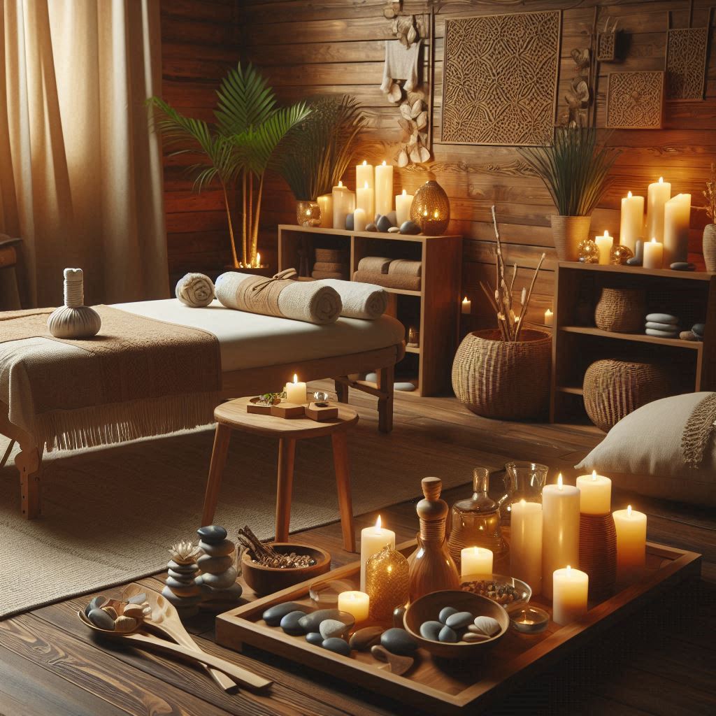 피부,체형관리 샵 배경